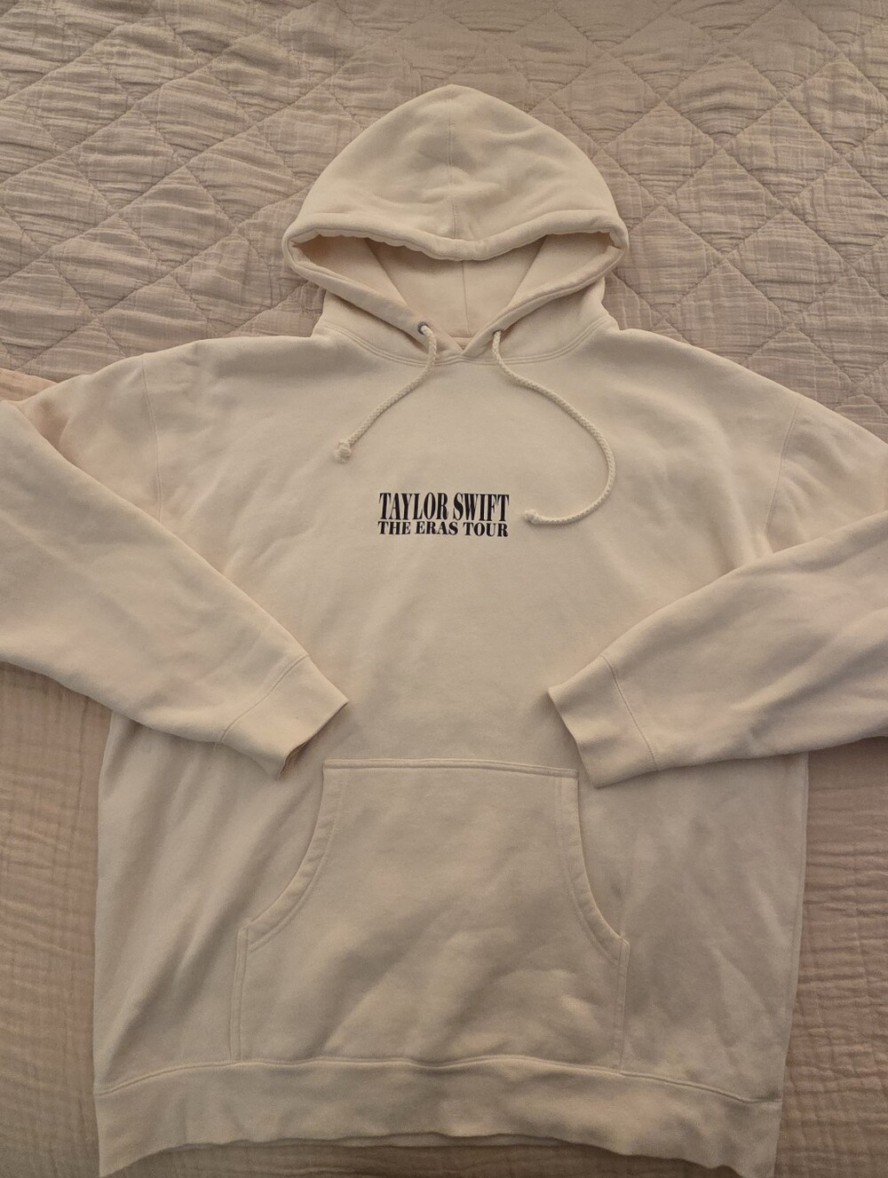 Taylor Swift Eras Tour Cream And Black Hoodie Sweatshirt